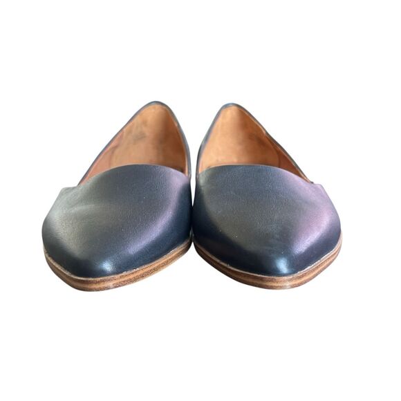 NEW Zodiac Hill Black Leather Flats Size 7 1/2 - Picture 4 of 9